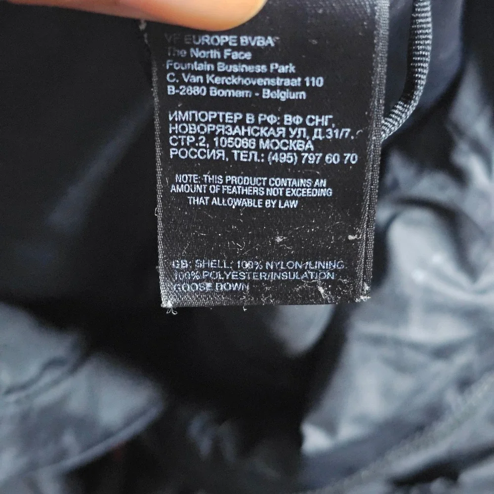 The North Face Summit Series 800 Down Jacket Mens Large Black Goose Fill Puffer